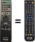 Télécommande équivalente RMT-B107A