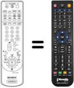 Télécommande équivalente Sony SLV-SX80VC