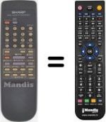 Télécommande équivalente RRMCG0009AJ