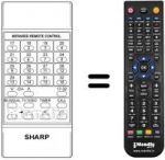 Télécommande équivalente Sharp RRMCG0293CESA