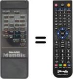 Télécommande équivalente Sharp RRMCG0412GESA