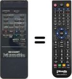 Télécommande équivalente RRMCG0412UM