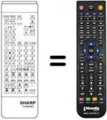 Télécommande équivalente Sharp RRMCG0605CESA