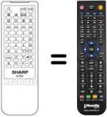 Télécommande équivalente Sharp RRMCG0959PESA