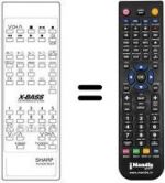 Télécommande équivalente Sharp RRMC-G1022BMSA