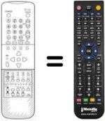 Télécommande équivalente Sharp 72AS18SN