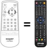 Télécommande équivalente Sharp RRMCG1051BMSA