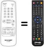 Télécommande équivalente RRMCG1488SA