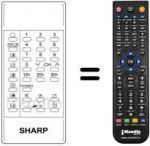Télécommande équivalente Sharp RRMCG0483PESB