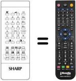 Télécommande équivalente Sharp RRMCG0517CESA