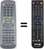Télécommande équivalente RRMCG1061SA