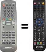 Télécommande équivalente Sharp G1070SA