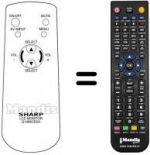 Télécommande équivalente Sharp LC20M4E