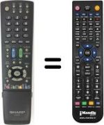 Télécommande équivalente Sharp RRMC-GA572WJSA