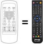 Télécommande équivalente Irradio MVS450SV