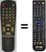 Télécommande équivalente Samsung CX6844W