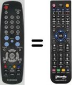 Télécommande équivalente BN59-00678A