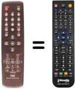 Télécommande équivalente REMCON532