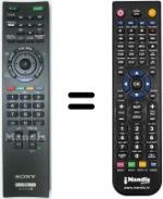 Télécommande équivalente Sony KDL-32EX420