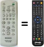 Télécommande équivalente Sony HCD-EC50