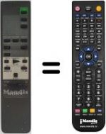 Télécommande équivalente RMT-V252