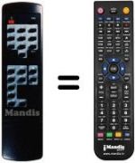 Télécommande équivalente REMCON297