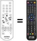 Télécommande équivalente REMCON1287