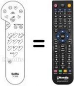 Télécommande équivalente REMCON1326