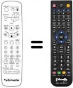 Télécommande équivalente REMCON227