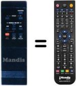 Télécommande équivalente REMCON497