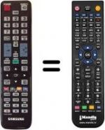 Télécommande équivalente Samsung UE40D5700RS/XZG