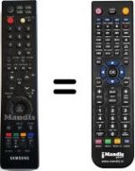 Télécommande équivalente Samsung LE32N7