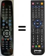 Télécommande équivalente Samsung LE32A558P3F/XXU