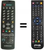 Télécommande équivalente Samsung AA59-00006A