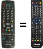 Télécommande équivalente Samsung AA59-00007B