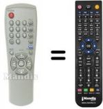 Télécommande équivalente Samsung AA59-00104J
