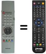 Télécommande équivalente Samsung AA59-00143C