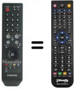 Télécommande équivalente Samsung LE23R71B