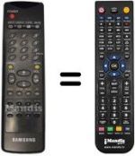 Télécommande équivalente Samsung AA59-10075J
