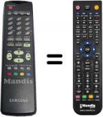 Télécommande équivalente Samsung CW30A90SD