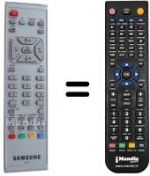 Télécommande équivalente Samsung BN59-00217B