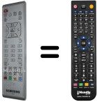 Télécommande équivalente Samsung LW17N13WX