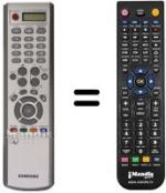 Télécommande équivalente Samsung BN59-00378A