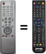 Télécommande équivalente Samsung LE26R5