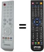Télécommande équivalente Samsung BN59-00589A