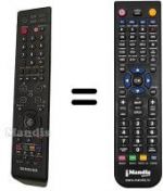 Télécommande équivalente Samsung LE52F96BDX