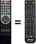 Télécommande équivalente Sansui TV191LED