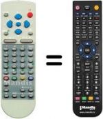 Télécommande équivalente Sanyo JXMFE