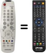 Télécommande équivalente Samsung LE40R51BX/XEU