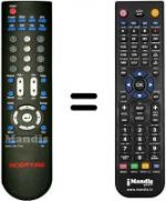 Télécommande équivalente SCEPTRE E420BVF120